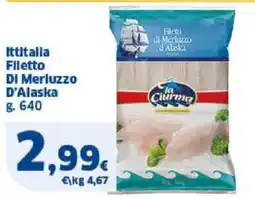 Sigma Ittitalla Filetto DI Merluzzo D'Alaska offerta