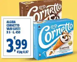 Sigma Algida cornetto vari gusti x6 offerta