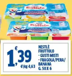 Sigma Nestlé fruttolo - gusti misti -fragola/pera/banana offerta