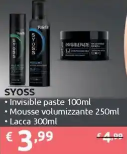 Ipersoap SYOSS Invisible paste offerta