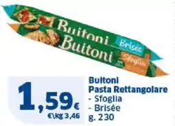 Sigma Buitoni Pasta Rettangolare offerta