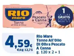 Sigma Rio Mare Tonno All'Ollo DI Oliva Pescato A Canna offerta