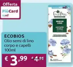 Ipersoap ECOBIOS Olio semi di lino corpo e capelli offerta