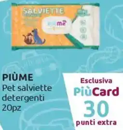 Ipersoap PIÙME Pet salviette detergenti 20pz offerta