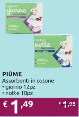 Ipersoap PIÙME Assorbenti in cotone offerta