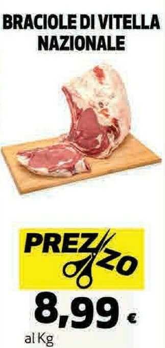 Coop Braciole di vitella nazionale offerta
