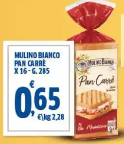Sigma Mulino bianco pan carre x 16 offerta