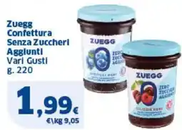 Sigma Zuegg Confettura Senza Zuccheri Aggiunti Vari Gusti offerta