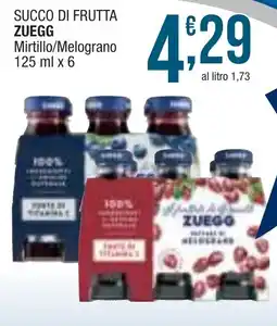 Sidis mini SUCCO DI FRUTTA ZUEGG Mirtillo/Melograno offerta