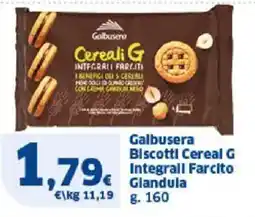 Sigma Galbusera Biscotti Cereal G Integrall Farcito Glandula offerta