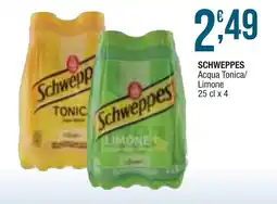 Sidis mini SCHWEPPES Acqua Tonica/ Limone offerta