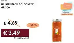 Prezzemolo e Vitale Giu giu ragu bolognese offerta
