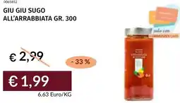 Prezzemolo e Vitale Giu giu sugo all'arrabbiata offerta