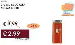 Prezzemolo e Vitale Giu giu sugo alla norma offerta