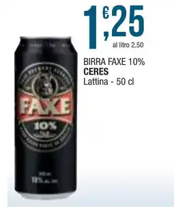 Sidis mini Birra faxe 10% ceres lattina offerta