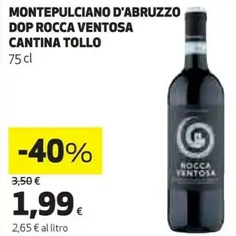Coop Montepulciano d'abruzzo dop rocca ventosa offerta