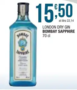 Sidis mini London dry gin bombay sapphire offerta
