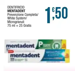 Sidis mini Dentifricio MENTADENT offerta