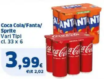 Sigma Coca Cola/Fanta/ Sprite Vari Tipi offerta
