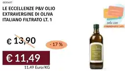 Prezzemolo e Vitale Le eccellenze p&v olio extravergine di oliva italiano filtrato offerta