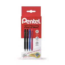 Ipercoop 4 PENNE A SFERA A SCATTO WOW + CORRETTORE MINI PENTEL offerta