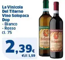 Sigma La Vinicola Del Titerno Vino Solopaca Dop offerta