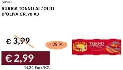 Prezzemolo e Vitale Auriga tonno all'olio d'oliva offerta