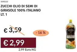 Prezzemolo e Vitale Zucchi olio di semi di girasole 100% italiano offerta