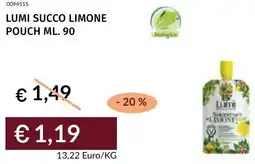 Prezzemolo e Vitale Lumi succo limone pouch offerta