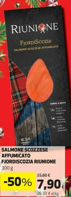 Coop Riunione salmone scozzese affumicato 300 g offerta