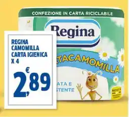 Sigma Regina camomilla carta igienica x4 offerta