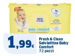 Sigma Fresh & Clean Salv lettine Baby Comfort 72 pezzi offerta
