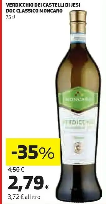 Coop Verdicchio dei castelli di jesi classico 750 g(ml) offerta