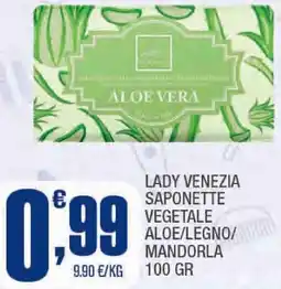 Splendidi e Splendenti Lady venezia saponette vegetale aloe/legno/mandorla offerta