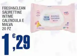 Splendidi e Splendenti Fresh&clean salviettine intime calendula e malva 20 pz offerta