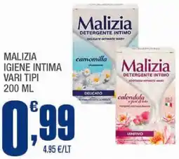 Splendidi e Splendenti Malizia igiene intima vari tipi offerta