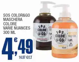 Splendidi e Splendenti Sos color&go maschera colore varie nuances offerta