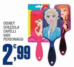 Splendidi e Splendenti Disney spazzola capelli vari personaggi offerta