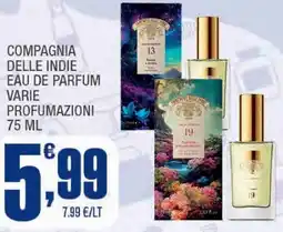 Splendidi e Splendenti Compagnia delle indie eau de parfum varie profumazioni offerta