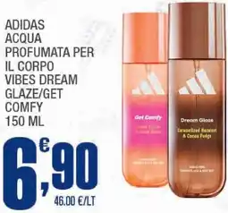 Splendidi e Splendenti Adidas acqua profumata per il corpo vibes dream glaze/get comfy offerta
