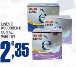 Splendidi e Splendenti Lines è assorbenti con ali vari tipi offerta