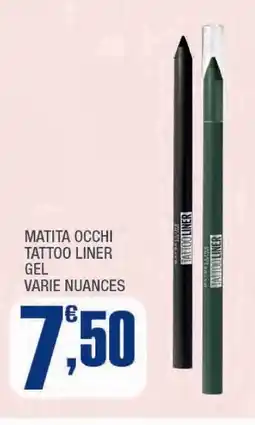 Splendidi e Splendenti Matita occhi tattoo liner gel varie nuances offerta