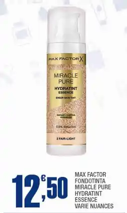 Splendidi e Splendenti Max factor fondotinta miracle pure hydratint essence varie nuances offerta