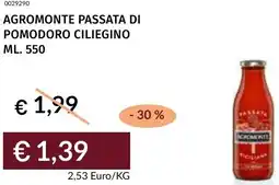 Prezzemolo e Vitale Agromonte passata di pomodoro ciliegino offerta