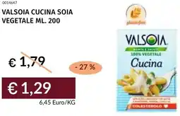 Prezzemolo e Vitale Valsoia cucina soia vegetale offerta
