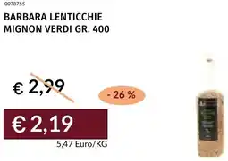 Prezzemolo e Vitale Barbara lenticchie mignon verdi offerta
