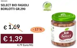 Prezzemolo e Vitale Select bio fagioli borlotti offerta