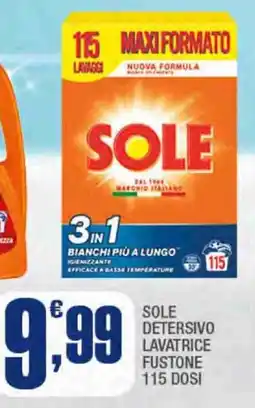 Splendidi e Splendenti Sole detersivo lavatrice fustone 115 dosi offerta