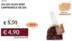 Prezzemolo e Vitale Giu giu olive nere campagnole offerta