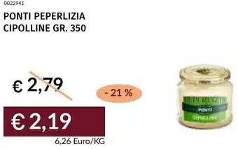 Prezzemolo e Vitale Ponti peperlizia cipolline offerta